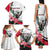 Personalized Sudan Family Matching Tank Maxi Dress and Hawaiian Shirt Sudanese Secretary Bird With Hibiscus - Wonder Print Shop