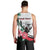 Personalized Sudan Men Tank Top Sudanese Secretary Bird With Hibiscus - Wonder Print Shop