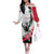Personalized Sudan Off The Shoulder Long Sleeve Dress Sudanese Secretary Bird With Hibiscus - Wonder Print Shop