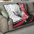 Sudan Quilt Sudanese Secretary Bird With Hibiscus - Wonder Print Shop
