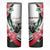 Personalized Sudan Skinny Tumbler Sudanese Secretary Bird With Hibiscus - Wonder Print Shop