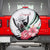 Sudan Spare Tire Cover Sudanese Secretary Bird With Hibiscus - Wonder Print Shop