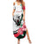 Personalized Sudan Summer Maxi Dress Sudanese Secretary Bird With Hibiscus - Wonder Print Shop