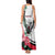 Personalized Sudan Tank Maxi Dress Sudanese Secretary Bird With Hibiscus - Wonder Print Shop
