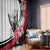 Sudan Window Curtain Sudanese Secretary Bird With Hibiscus - Wonder Print Shop