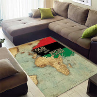 Pan African Flag Day Area Rug Our History Started Before Slavery - Wonder Print Shop