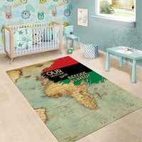 Pan African Flag Day Area Rug Our History Started Before Slavery - Wonder Print Shop