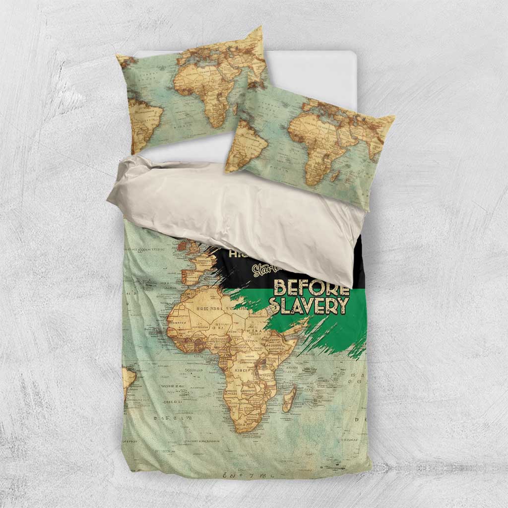 Pan African Flag Day Bedding Set Our History Started Before Slavery - Wonder Print Shop