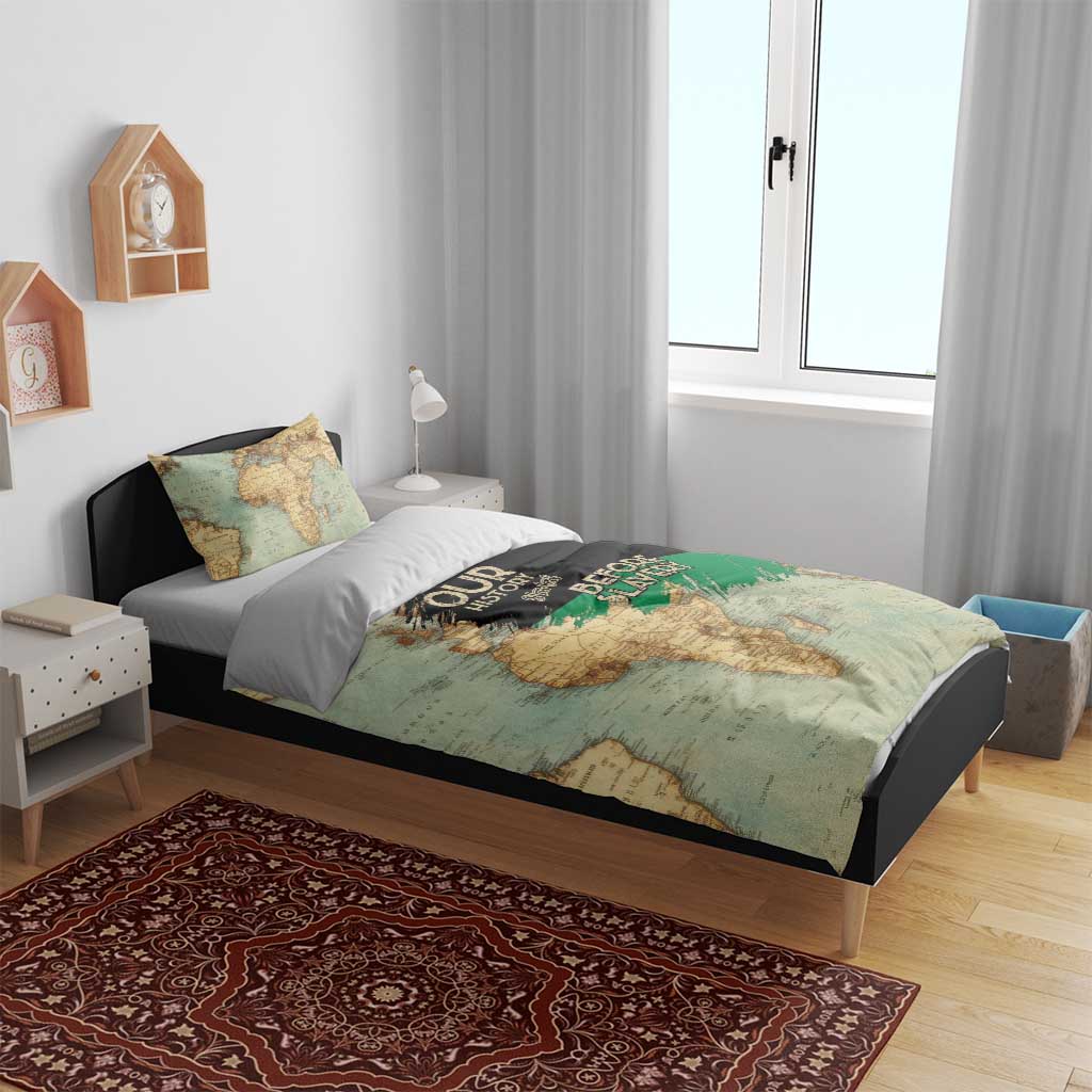 Pan African Flag Day Bedding Set Our History Started Before Slavery - Wonder Print Shop