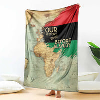 Pan African Flag Day Blanket Our History Started Before Slavery - Wonder Print Shop