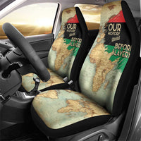 Pan African Flag Day Car Seat Cover Our History Started Before Slavery - Wonder Print Shop