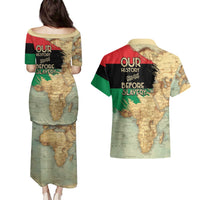 Pan African Flag Day Couples Matching Puletasi and Hawaiian Shirt Our History Started Before Slavery - Wonder Print Shop