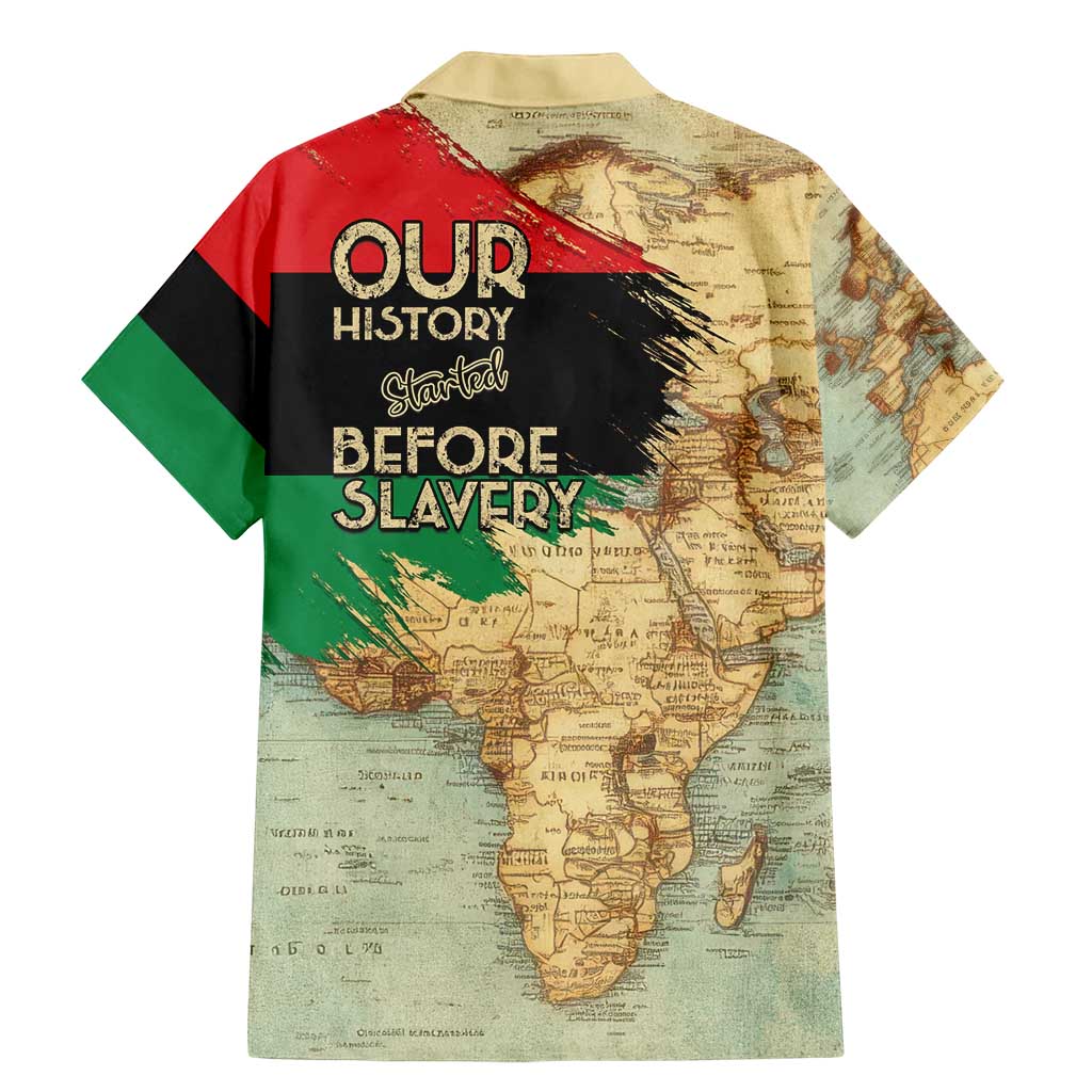 Pan African Flag Day Family Matching Mermaid Dress and Hawaiian Shirt Our History Started Before Slavery - Wonder Print Shop