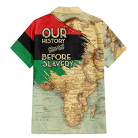 Pan African Flag Day Family Matching Mermaid Dress and Hawaiian Shirt Our History Started Before Slavery - Wonder Print Shop