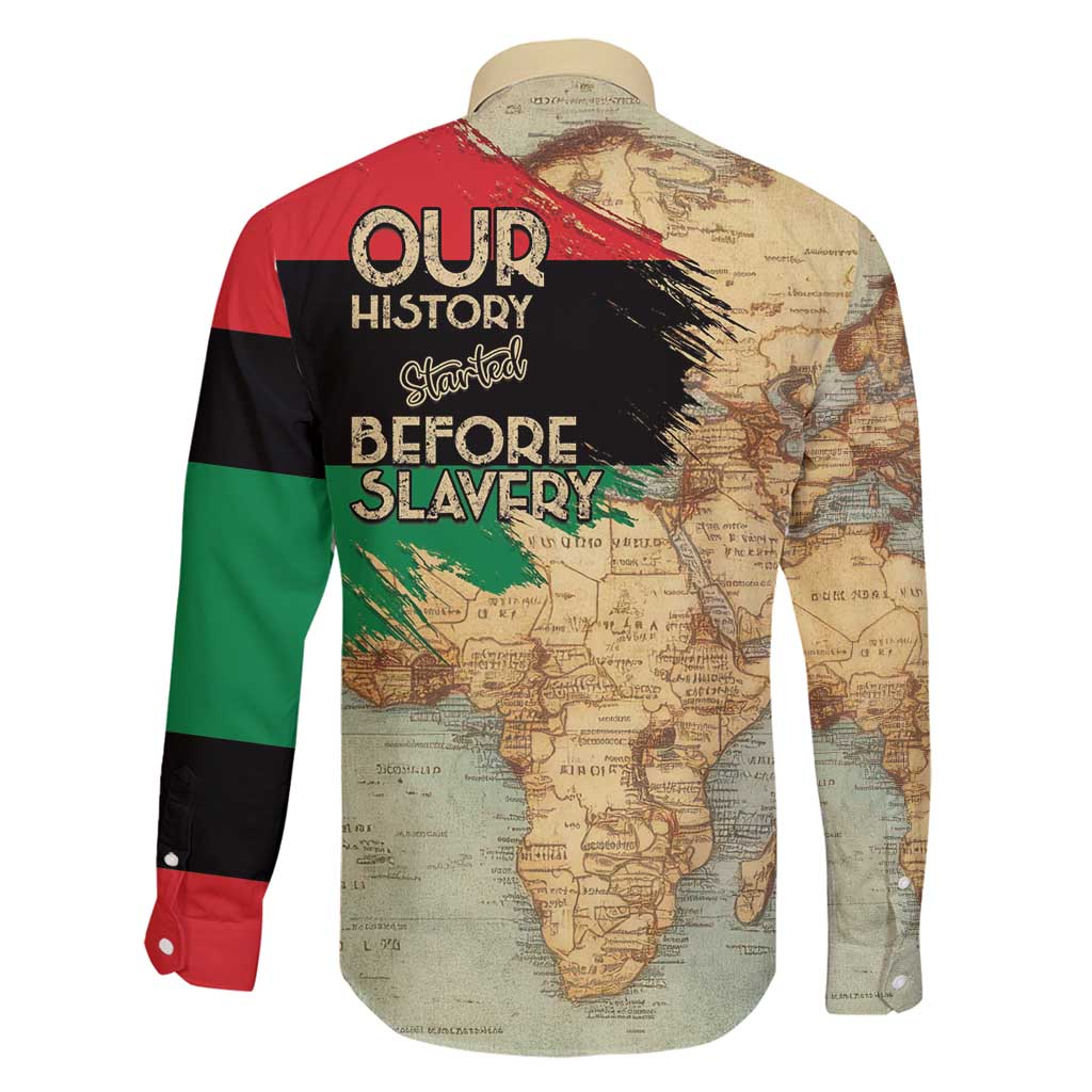 Pan African Flag Day Family Matching Mermaid Dress and Hawaiian Shirt Our History Started Before Slavery - Wonder Print Shop
