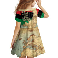 Pan African Flag Day Family Matching Off Shoulder Maxi Dress and Hawaiian Shirt Our History Started Before Slavery - Wonder Print Shop