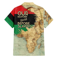 Pan African Flag Day Family Matching Puletasi and Hawaiian Shirt Our History Started Before Slavery - Wonder Print Shop