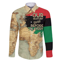 Pan African Flag Day Family Matching Puletasi and Hawaiian Shirt Our History Started Before Slavery - Wonder Print Shop