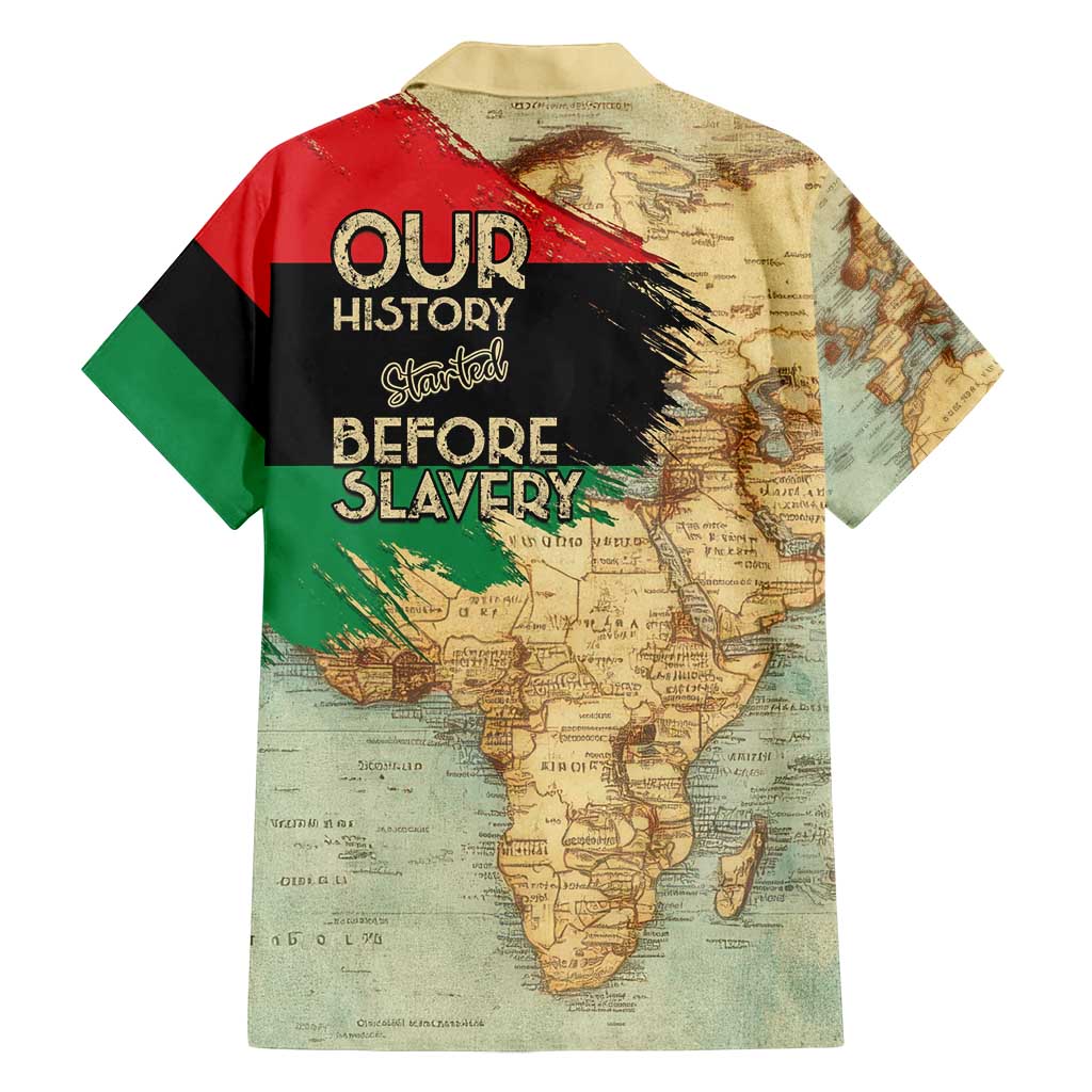 Pan African Flag Day Family Matching Summer Maxi Dress and Hawaiian Shirt Our History Started Before Slavery - Wonder Print Shop