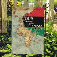 Pan African Flag Day Garden Flag Our History Started Before Slavery - Wonder Print Shop