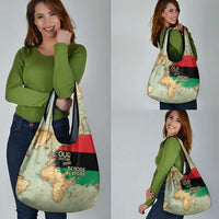 Pan African Flag Day Grocery Bag Our History Started Before Slavery - Wonder Print Shop
