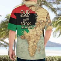 Pan African Flag Day Hawaiian Shirt Our History Started Before Slavery - Wonder Print Shop