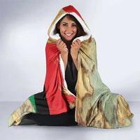 Pan African Flag Day Hooded Blanket Our History Started Before Slavery - Wonder Print Shop