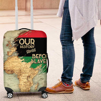 Pan African Flag Day Luggage Cover Our History Started Before Slavery - Wonder Print Shop