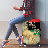 Pan African Flag Day Luggage Cover Our History Started Before Slavery - Wonder Print Shop
