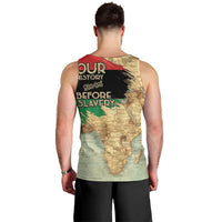 Pan African Flag Day Men Tank Top Our History Started Before Slavery - Wonder Print Shop