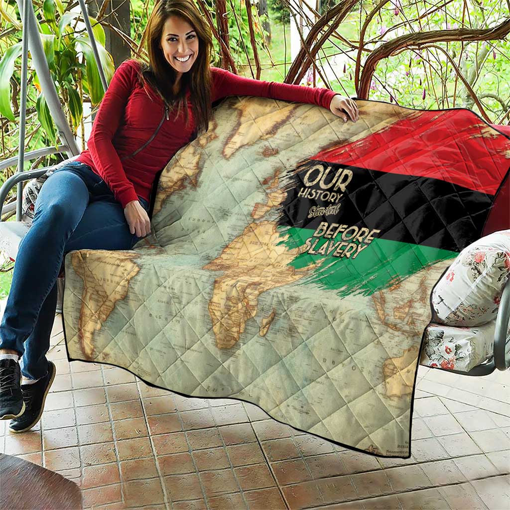 Pan African Flag Day Quilt Our History Started Before Slavery - Wonder Print Shop
