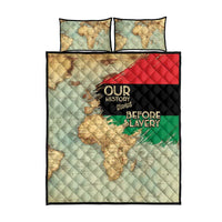 Pan African Flag Day Quilt Bed Set Our History Started Before Slavery - Wonder Print Shop