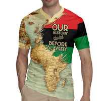 Pan African Flag Day Rugby Jersey Our History Started Before Slavery - Wonder Print Shop