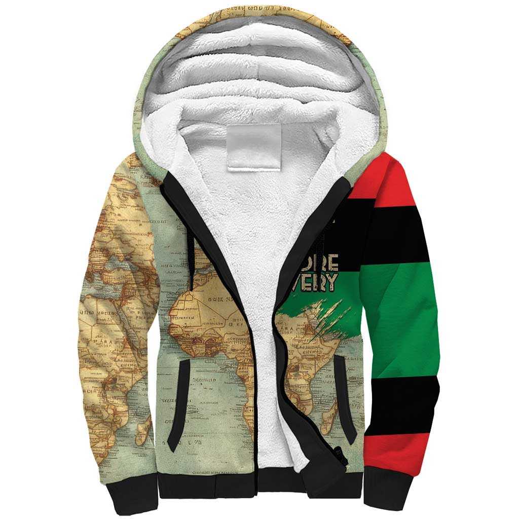 Pan African Flag Day Sherpa Hoodie Our History Started Before Slavery - Wonder Print Shop