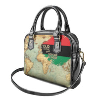 Pan African Flag Day Shoulder Handbag Our History Started Before Slavery - Wonder Print Shop