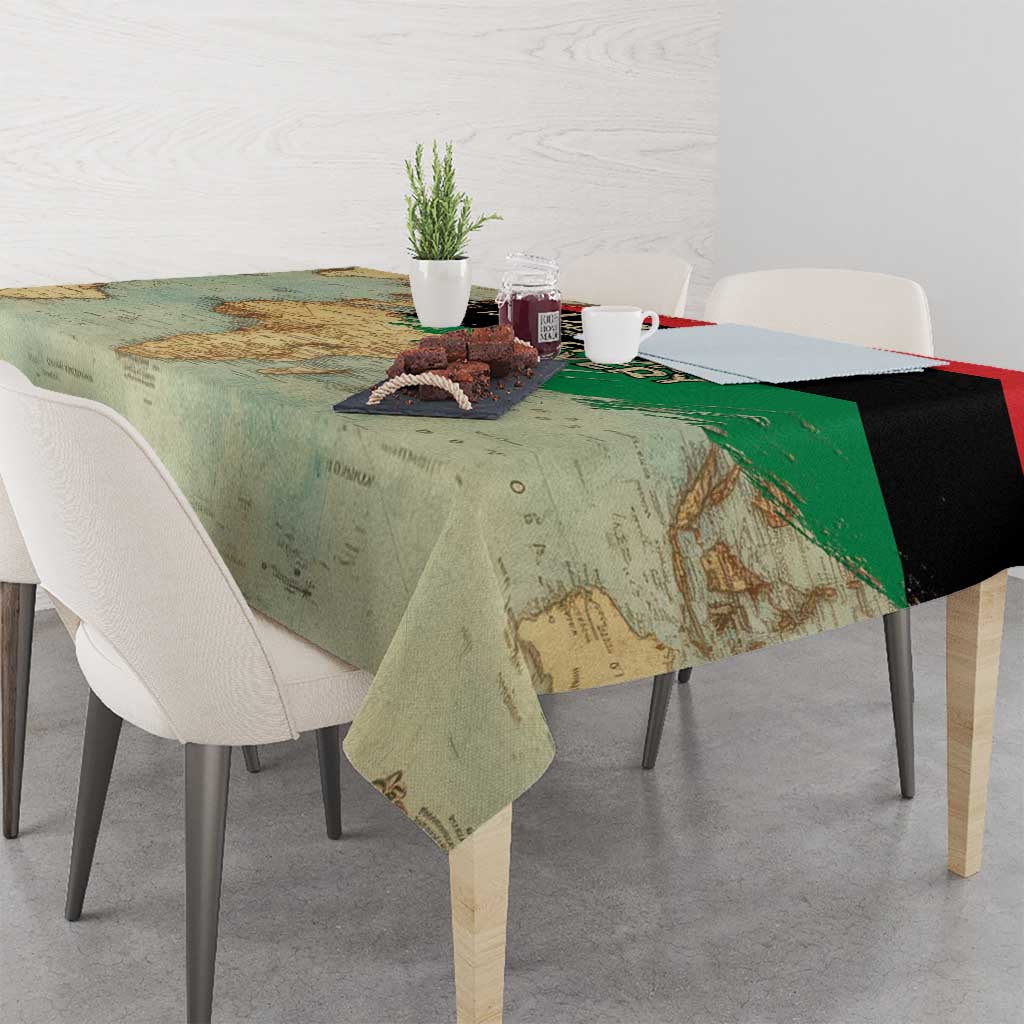 Pan African Flag Day Tablecloth Our History Started Before Slavery - Wonder Print Shop