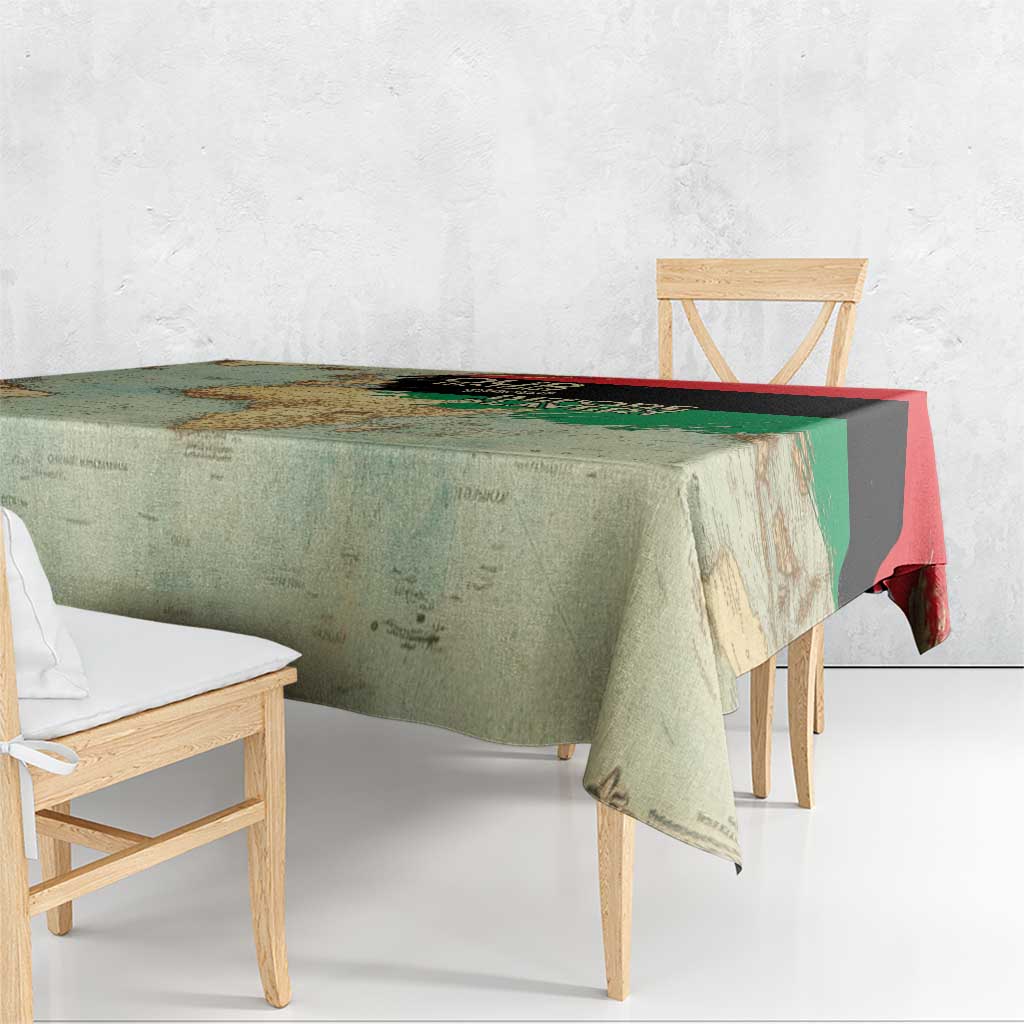 Pan African Flag Day Tablecloth Our History Started Before Slavery - Wonder Print Shop