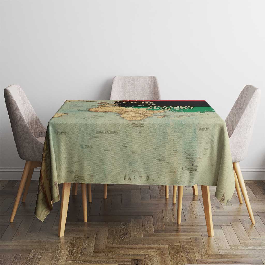 Pan African Flag Day Tablecloth Our History Started Before Slavery - Wonder Print Shop