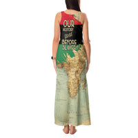 Pan African Flag Day Tank Maxi Dress Our History Started Before Slavery - Wonder Print Shop