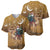 Morocco Christmas in Sahara Baseball Jersey Black Santa Riding Camel - Wonder Print Shop