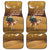 Morocco Christmas in Sahara Car Mats Black Santa Riding Camel - Wonder Print Shop