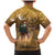 Morocco Christmas in Sahara Family Matching Mermaid Dress and Hawaiian Shirt Black Santa Riding Camel - Wonder Print Shop