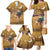 Morocco Christmas in Sahara Family Matching Mermaid Dress and Hawaiian Shirt Black Santa Riding Camel - Wonder Print Shop