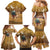 Morocco Christmas in Sahara Family Matching Mermaid Dress and Hawaiian Shirt Black Santa Riding Camel - Wonder Print Shop