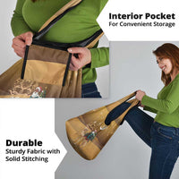 Morocco Christmas in Sahara Grocery Bag Black Santa Riding Camel - Wonder Print Shop