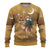 Morocco Christmas in Sahara Ugly Christmas Sweater Black Santa Riding Camel - Wonder Print Shop