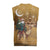 Morocco Christmas in Sahara Christmas Knitted V-Neck Vest Black Santa Riding Camel - Wonder Print Shop