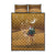Morocco Christmas in Sahara Quilt Bed Set Black Santa Riding Camel - Wonder Print Shop