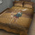 Morocco Christmas in Sahara Quilt Bed Set Black Santa Riding Camel - Wonder Print Shop