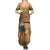 Morocco Christmas in Sahara Summer Maxi Dress Black Santa Riding Camel - Wonder Print Shop
